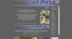 Desktop Screenshot of birding.se