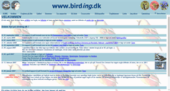 Desktop Screenshot of birding.dk