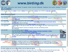 Tablet Screenshot of birding.dk
